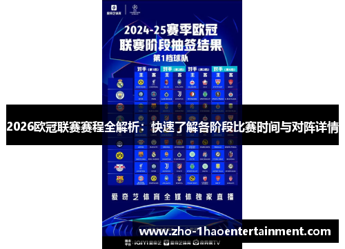 2026欧冠联赛赛程全解析:快速了解各阶段比赛时间与对阵详情 2026欧冠联赛赛程全解析:快速了解各阶段比赛时间与对阵详情